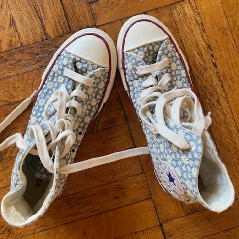 Cute Chuck Taylor Converse Junior High Top Sneaker - size 4.5US